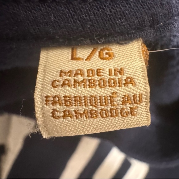 Scotch & Soda Navy Blue Paris Cropped Sweater Size Large - Picture 5 of 5